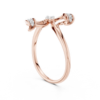 Sparkling Flutter Gold Ring