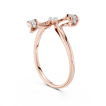 Sparkling Flutter Gold Ring