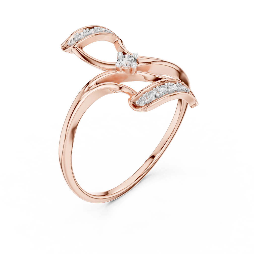Sparkling Flutter Gold Ring