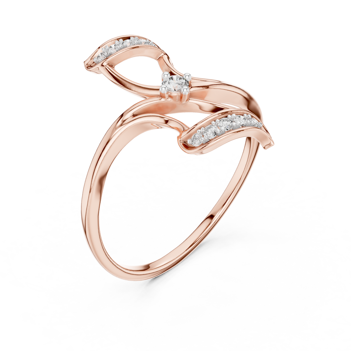 Sparkling Flutter Gold Ring