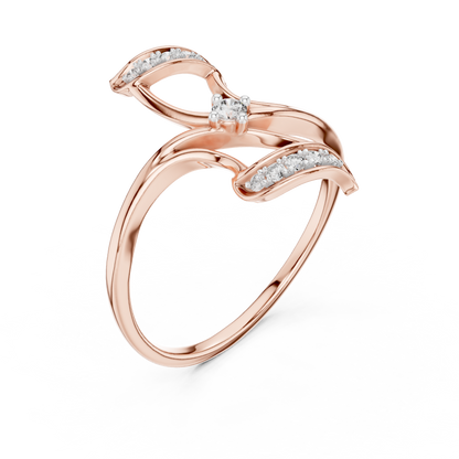 Sparkling Flutter Gold Ring