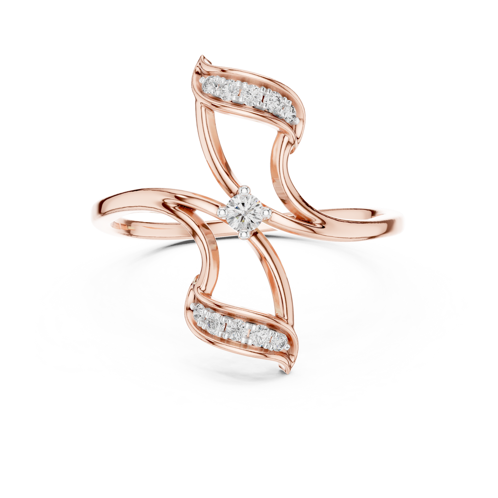 Sparkling Flutter Gold Ring