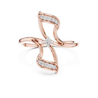 Sparkling Flutter Gold Ring