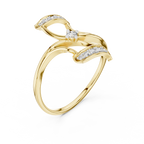 Sparkling Flutter Gold Ring