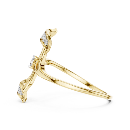 Sparkling Flutter Gold Ring