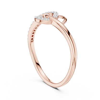 Elegant Infinity Twist Ring