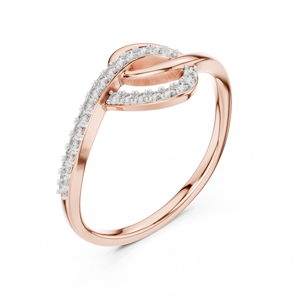 Elegant Infinity Twist Ring