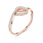Elegant Infinity Twist Ring
