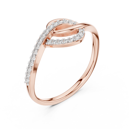 Elegant Infinity Twist Ring