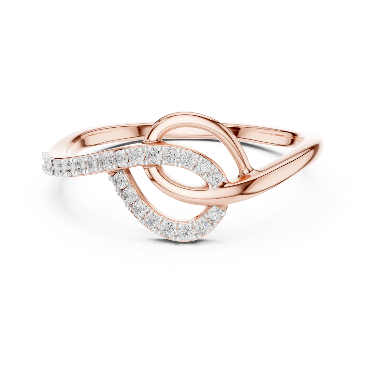 Elegant Infinity Twist Ring