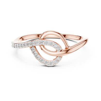 Elegant Infinity Twist Ring