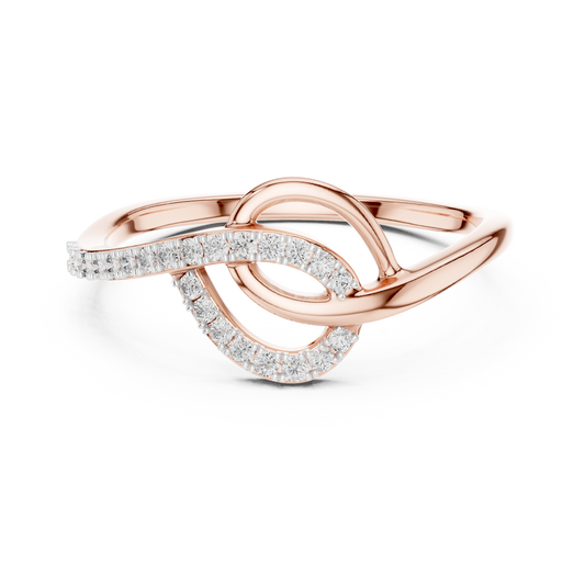 Elegant Infinity Twist Ring