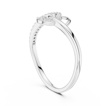 Elegant Infinity Twist Ring