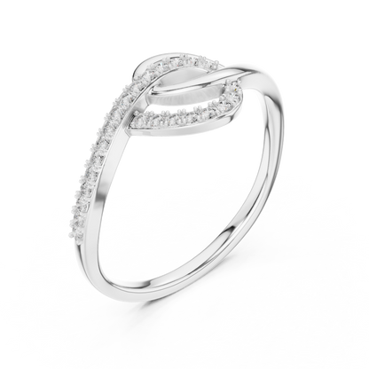 Elegant Infinity Twist Ring