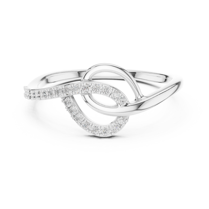 Elegant Infinity Twist Ring
