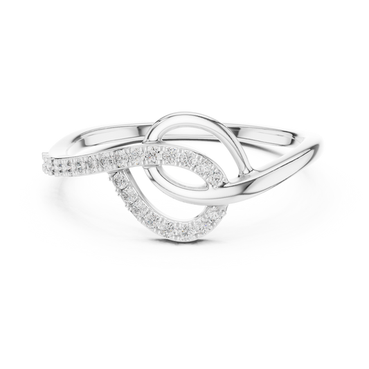Elegant Infinity Twist Ring