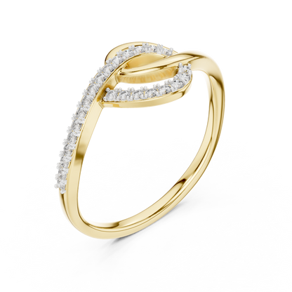 Elegant Infinity Twist Ring