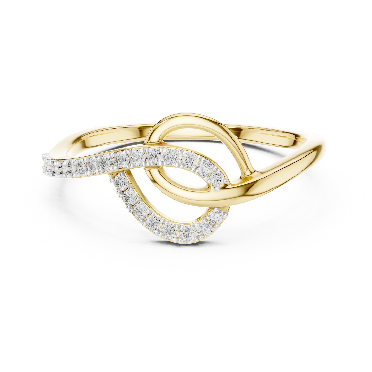 Elegant Infinity Twist Ring
