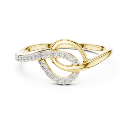 Elegant Infinity Twist Ring