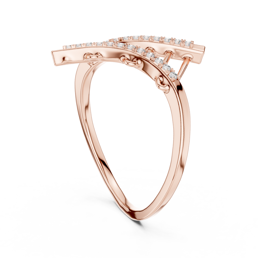 Modern Art Diamond Ring