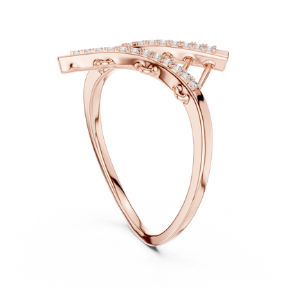 Modern Art Diamond Ring