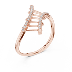 Modern Art Diamond Ring