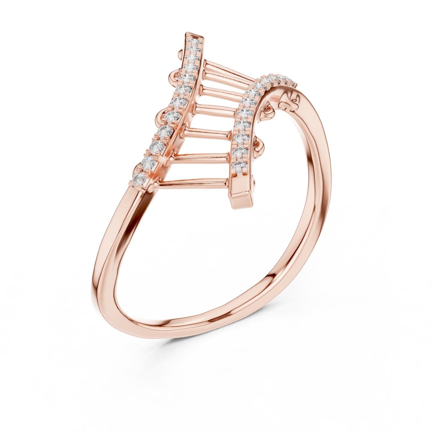 Modern Art Diamond Ring