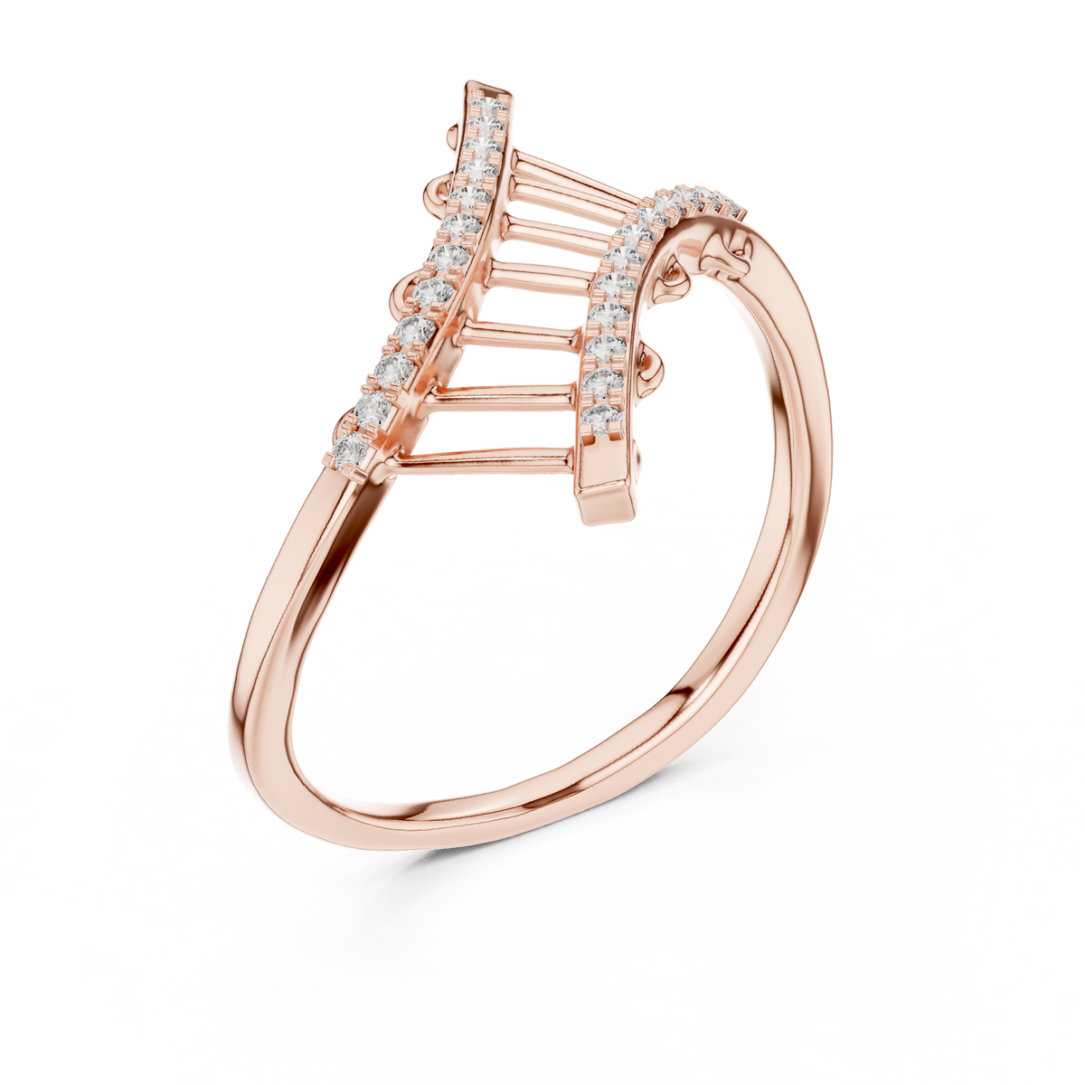 Modern Art Diamond Ring