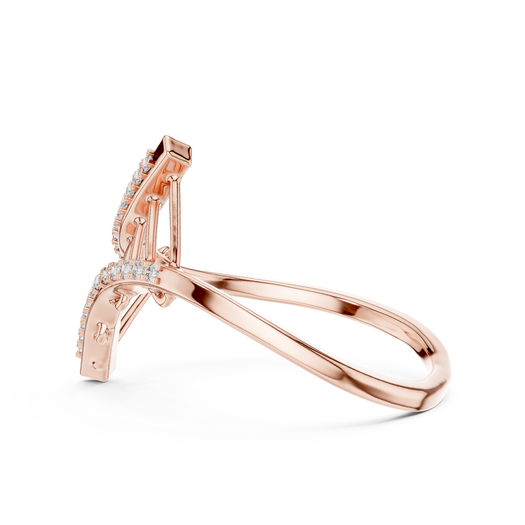 Modern Art Diamond Ring