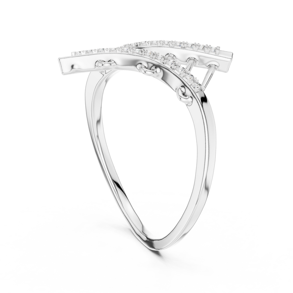 Modern Art Diamond Ring