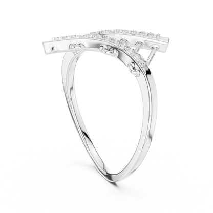 Modern Art Diamond Ring