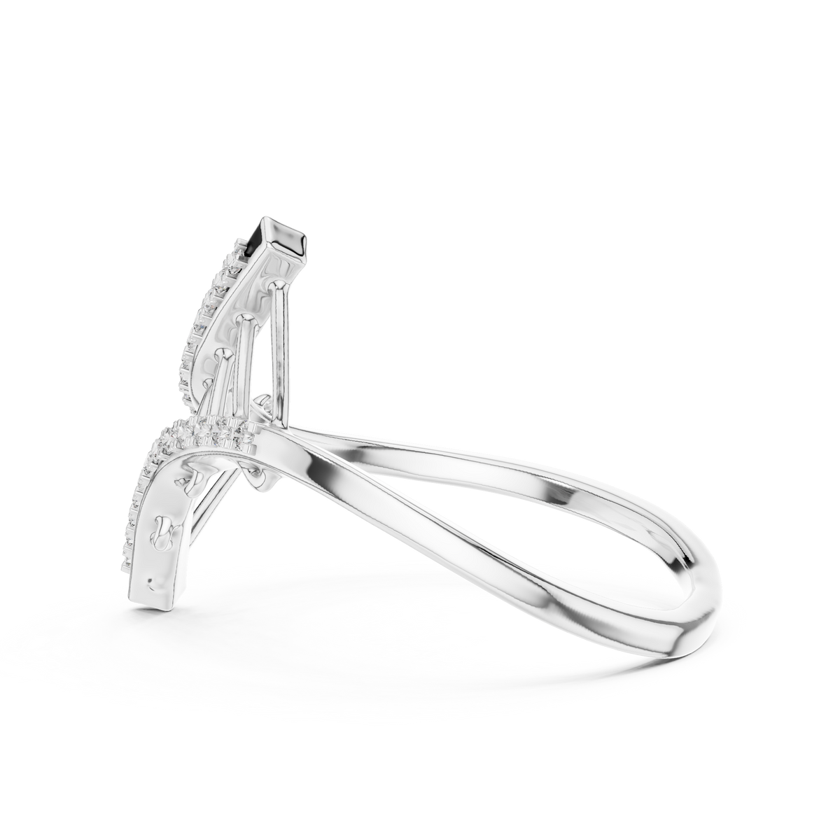 Modern Art Diamond Ring