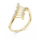 Modern Art Diamond Ring