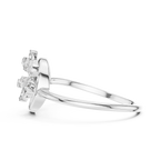 Twisted Flower Diamond Ring
