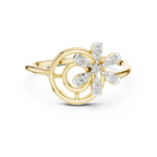 Twisted Flower Diamond Ring