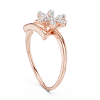 Modern Triangle Blossom Ring