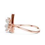 Modern Triangle Blossom Ring