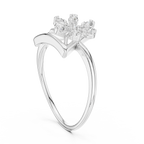 Modern Triangle Blossom Ring