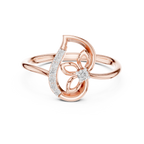 Rose Gold Butterfly Diamond Ring