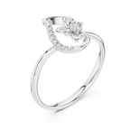 Rose Gold Butterfly Diamond Ring