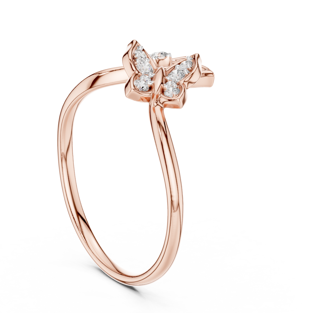 Sparkling Nature Inspired Ring