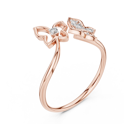 Sparkling Nature Inspired Ring