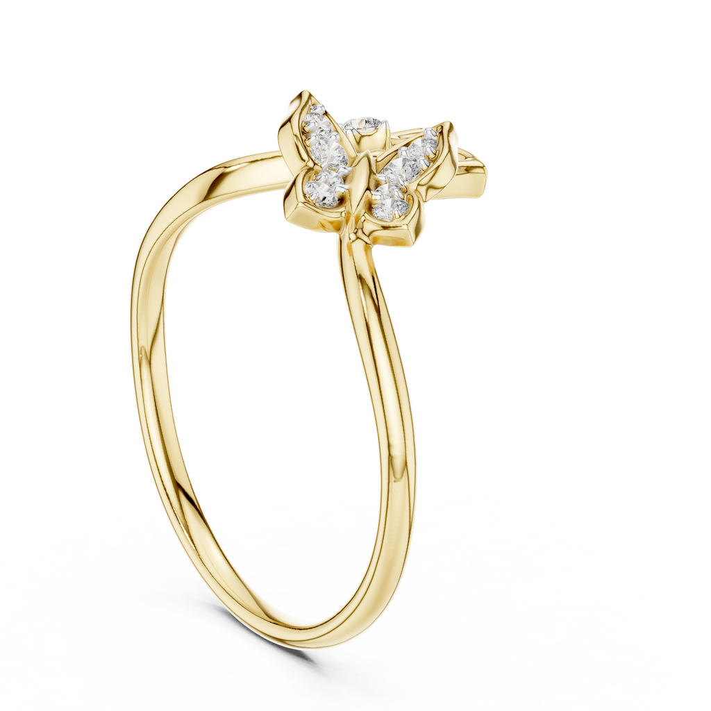 Sparkling Nature Inspired Ring