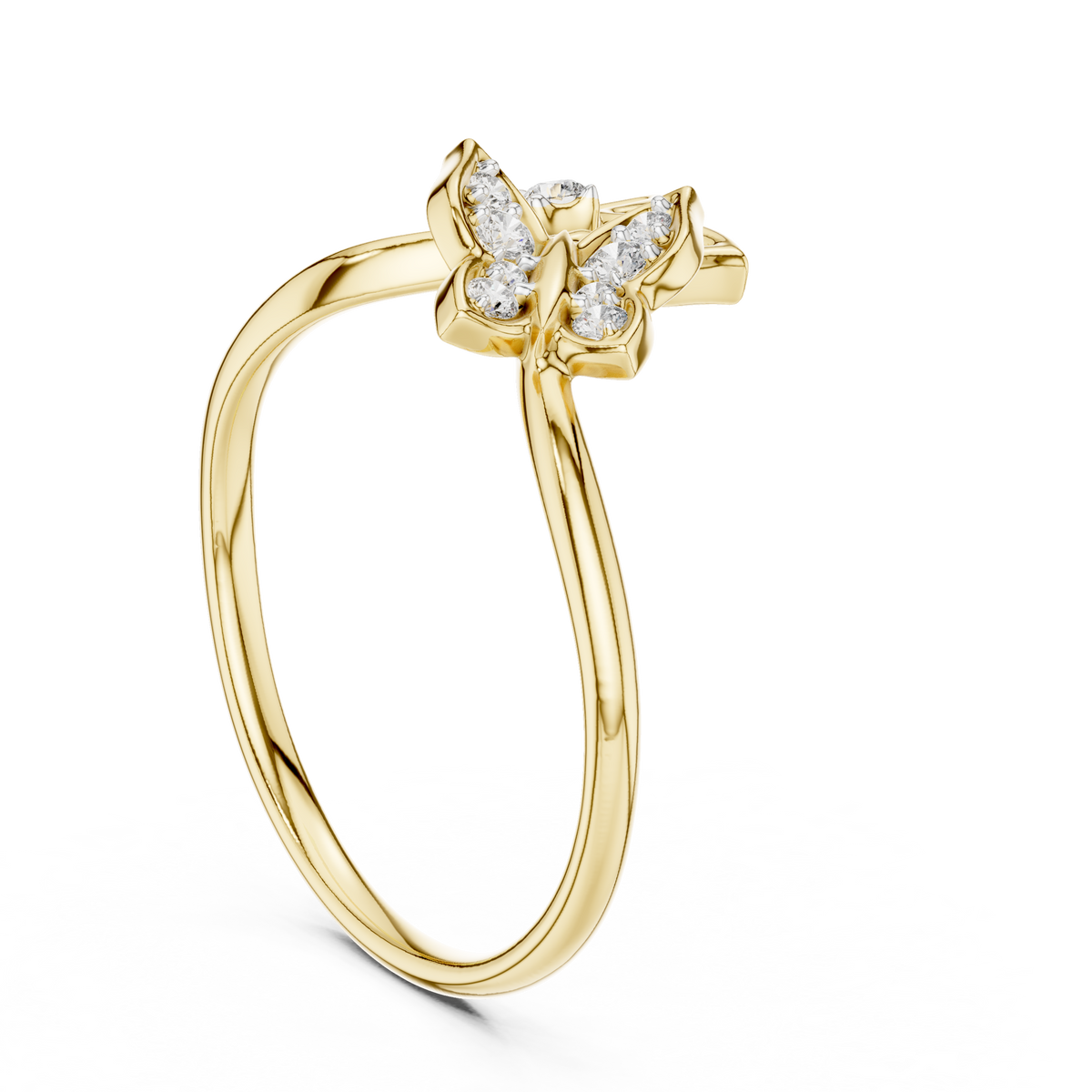 Sparkling Nature Inspired Ring