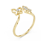 Sparkling Nature Inspired Ring