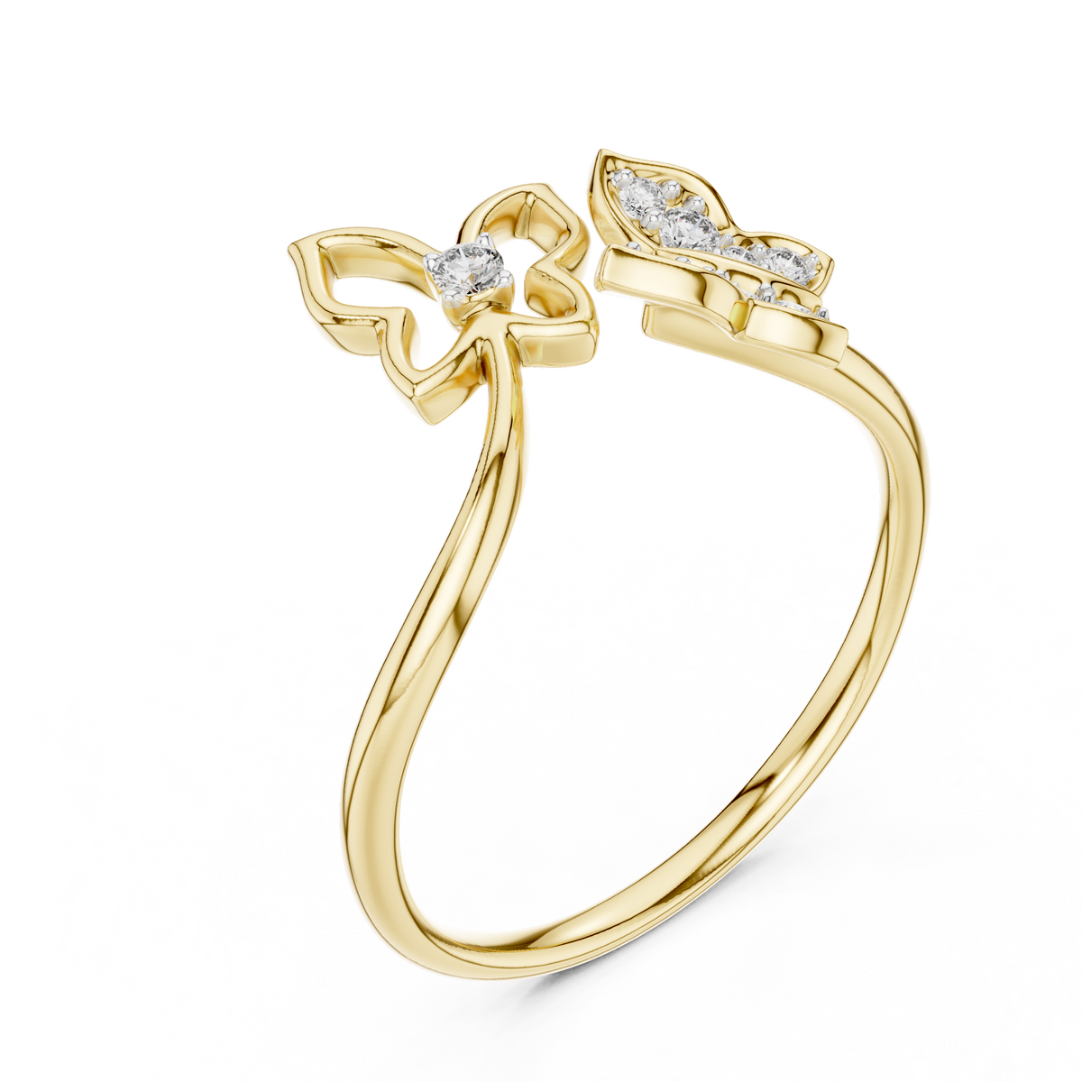 Sparkling Nature Inspired Ring