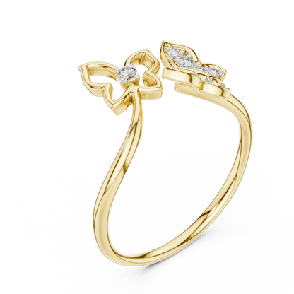 Sparkling Nature Inspired Ring
