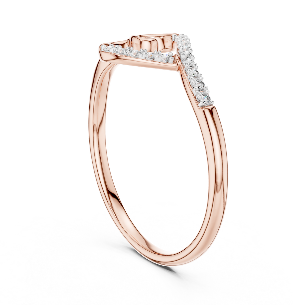 Romantic Gold Heart Ring