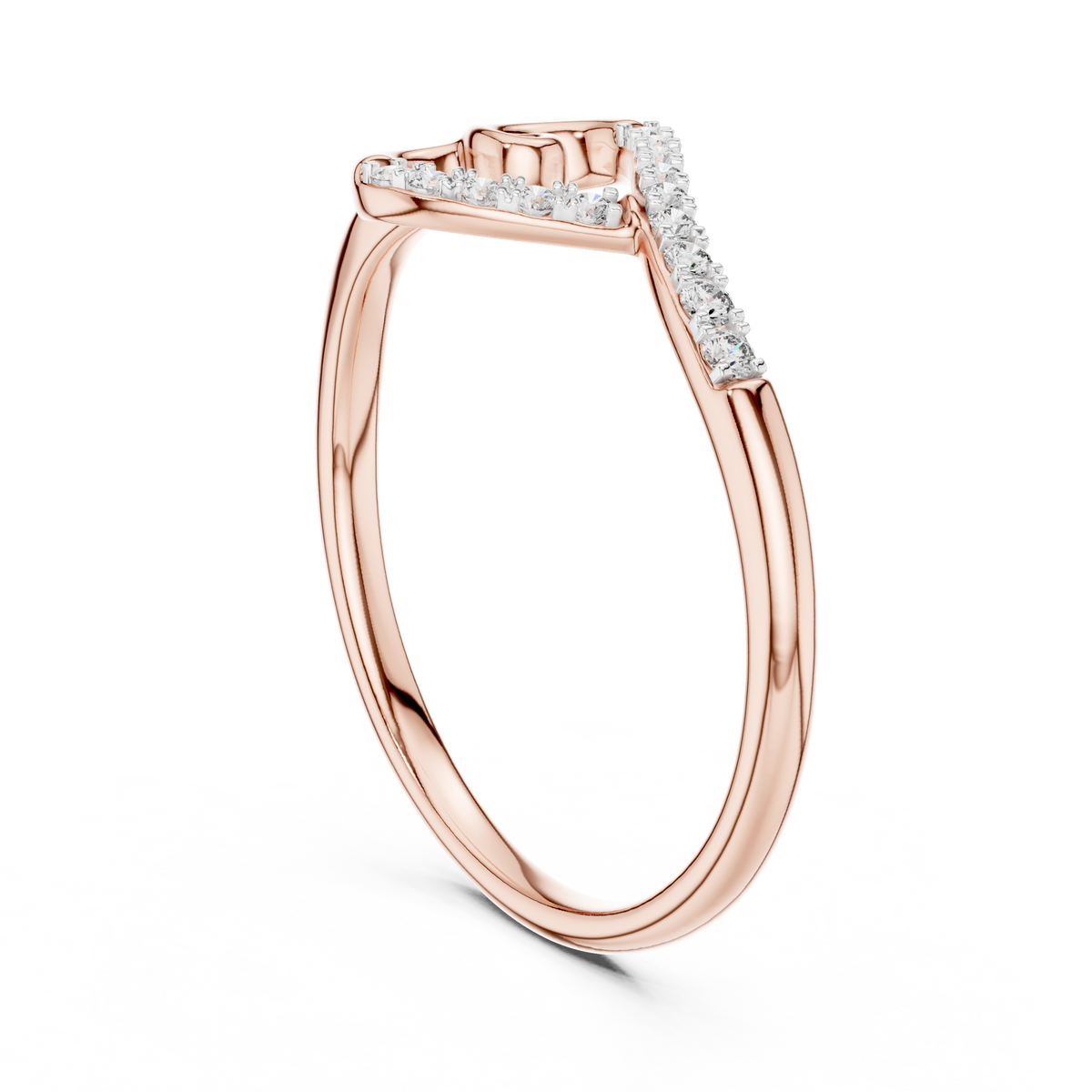 Romantic Gold Heart Ring