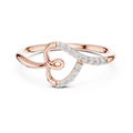 Romantic Gold Heart Ring
